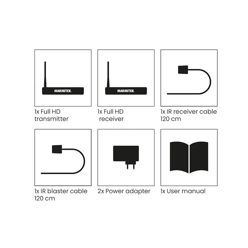 Marmitek TV Anywhere Wireless HD 2 langaton Full-HD HDMI-järjestelmä 9 Marmitek TV Anywhere Wireless HD 2 langaton Full-HD HDMI-järjestelmä 9