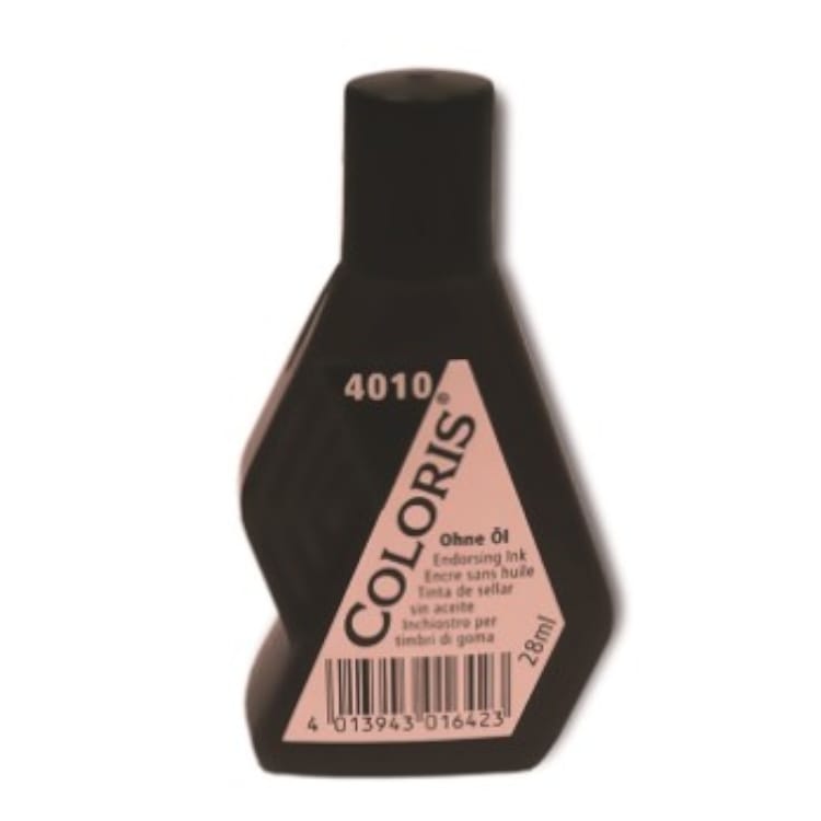 Leimasinväri STK Coloris 4010 28 ml musta 2 Leimasinväri STK Coloris 4010 28 ml musta 2