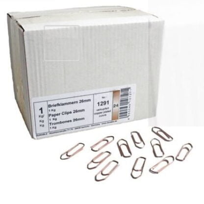 Durable paperiliitin 26mm kupari terävä, 1kg 2