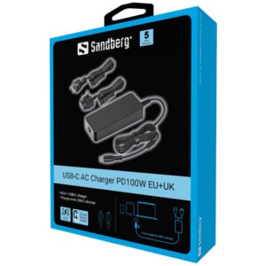 Sandberg USB-C AC Charger 100W EU+UK