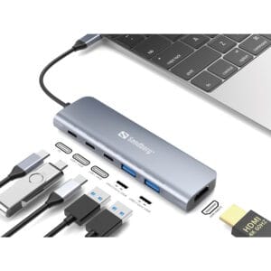 Sandberg USB-C Dock HDMI + 2xUSB-A + 2xUSB-C + PD100W