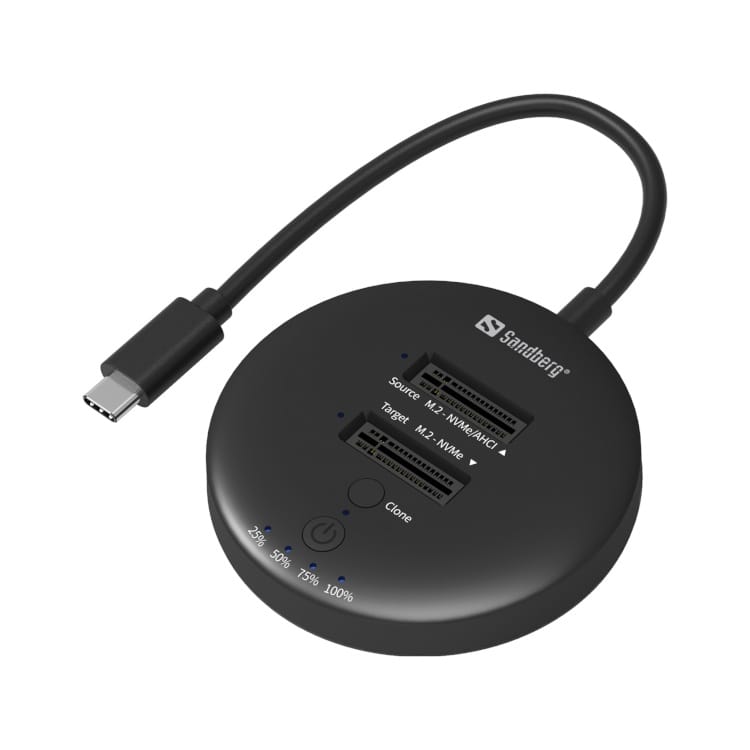 Sandberg USB3.2 Cloner Dock for NVMe M.2 SSD Sandberg USB3.2 Cloner Dock for NVMe M.2 SSD