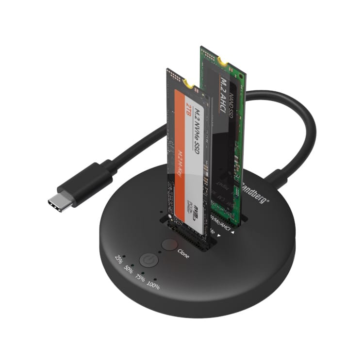 Sandberg USB3.2 Cloner Dock for NVMe M.2 SSD 3 Sandberg USB3.2 Cloner Dock for NVMe M.2 SSD 3