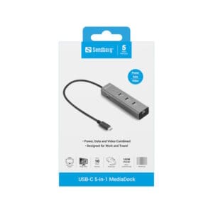 Sandberg USB-C 5-in-1 MediaDock Sandberg USB-C 5-in-1 MediaDock