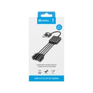Sandberg USB-C/A to 2A+2C Splitter 2 Sandberg USB-C/A to 2A+2C Splitter 2