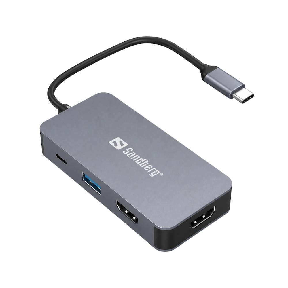 Sandberg USB-C Dual HDMI Dock 7in1 2 Sandberg USB-C Dual HDMI Dock 7in1 2