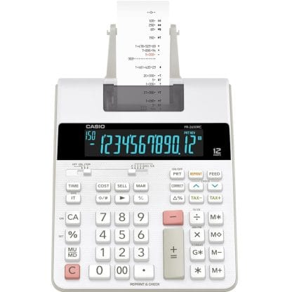 Casio FR-2650RC nauhalaskin 12 numeron näyttö 3
