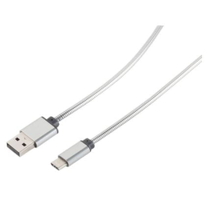 ITT USB-C kaapeli 1m hopea