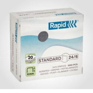 Rapid Standard 24/6 galvanoitu niitti (5000 kpl)