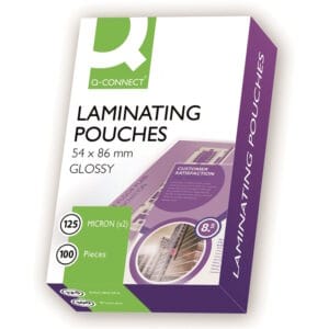 Q-connect laminointitasku 54x86mm 2x125mic kirkas
