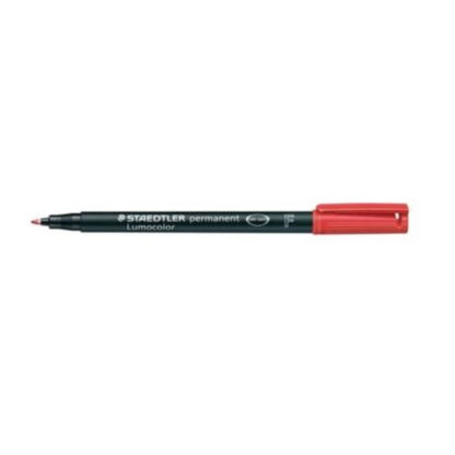 Staedtler Lumocolor 318 huopakynä 0,6mm permanent punainen 2