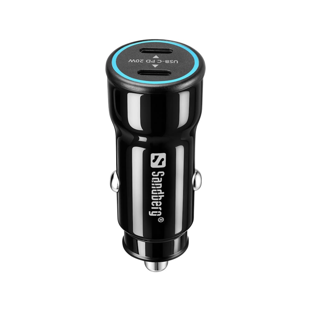 Sandberg Car Charger 2xUSB-C PD40W Saver 3 Sandberg Car Charger 2xUSB-C PD40W Saver 3