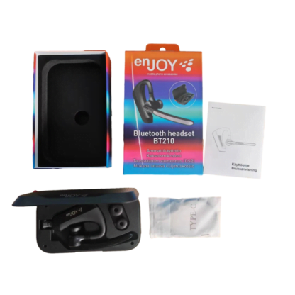 ENJOY BT210 Bluetooth headset latauskotelolla 7