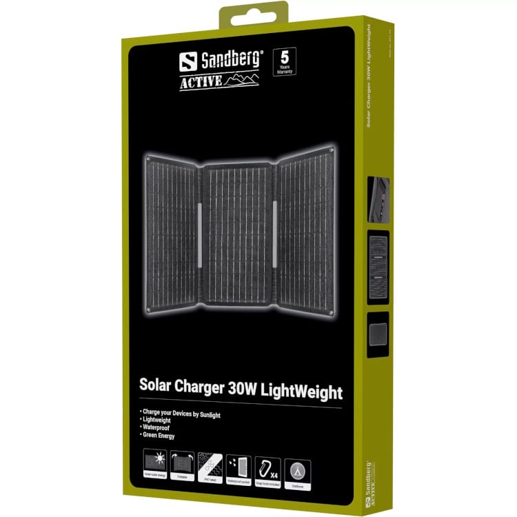 Sandberg Solar Charger 30W Lightweight