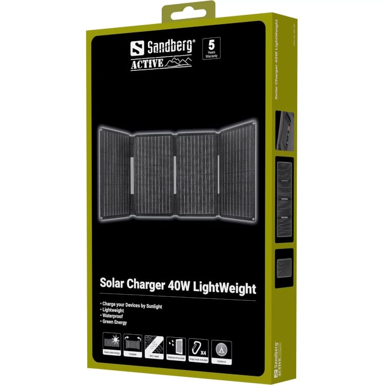 Sandberg Solar Charger 40W Lightweight