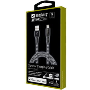 Sandberg Survivor Lightning Cable 1m