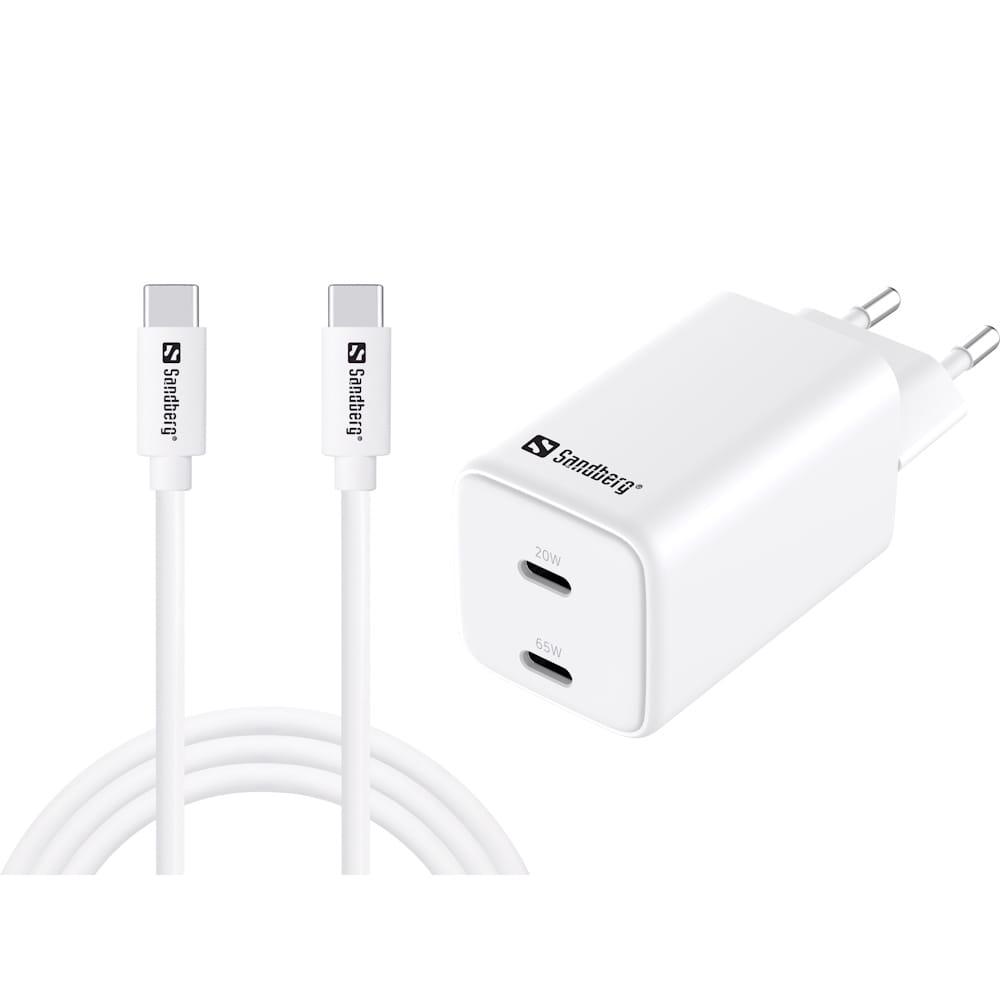 Sandberg AC Charger USB-C PD65W EU 1.5M 2 Sandberg AC Charger USB-C PD65W EU 1.5M 2