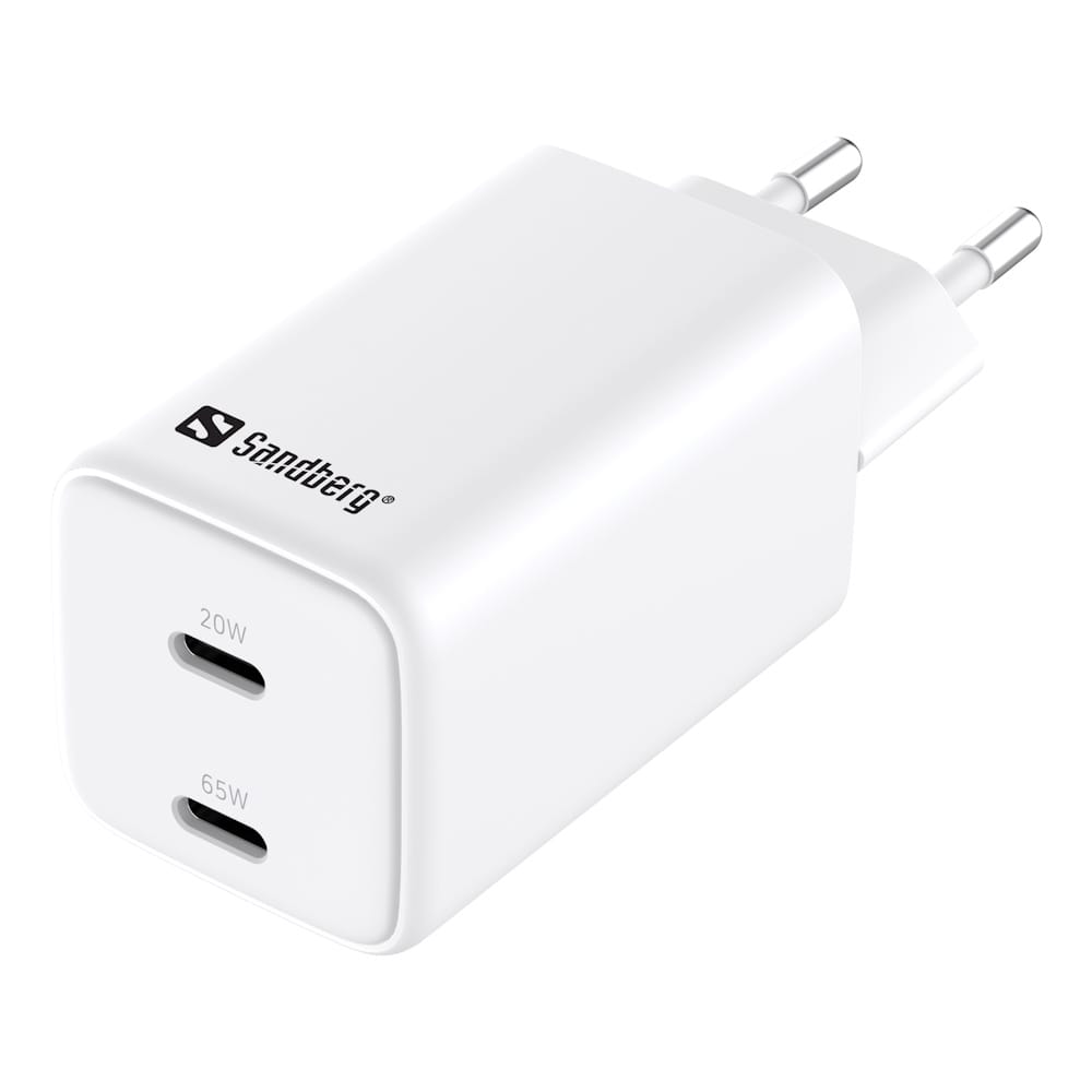 Sandberg AC Charger USB-C PD65W EU 3M 3 Sandberg AC Charger USB-C PD65W EU 3M 3