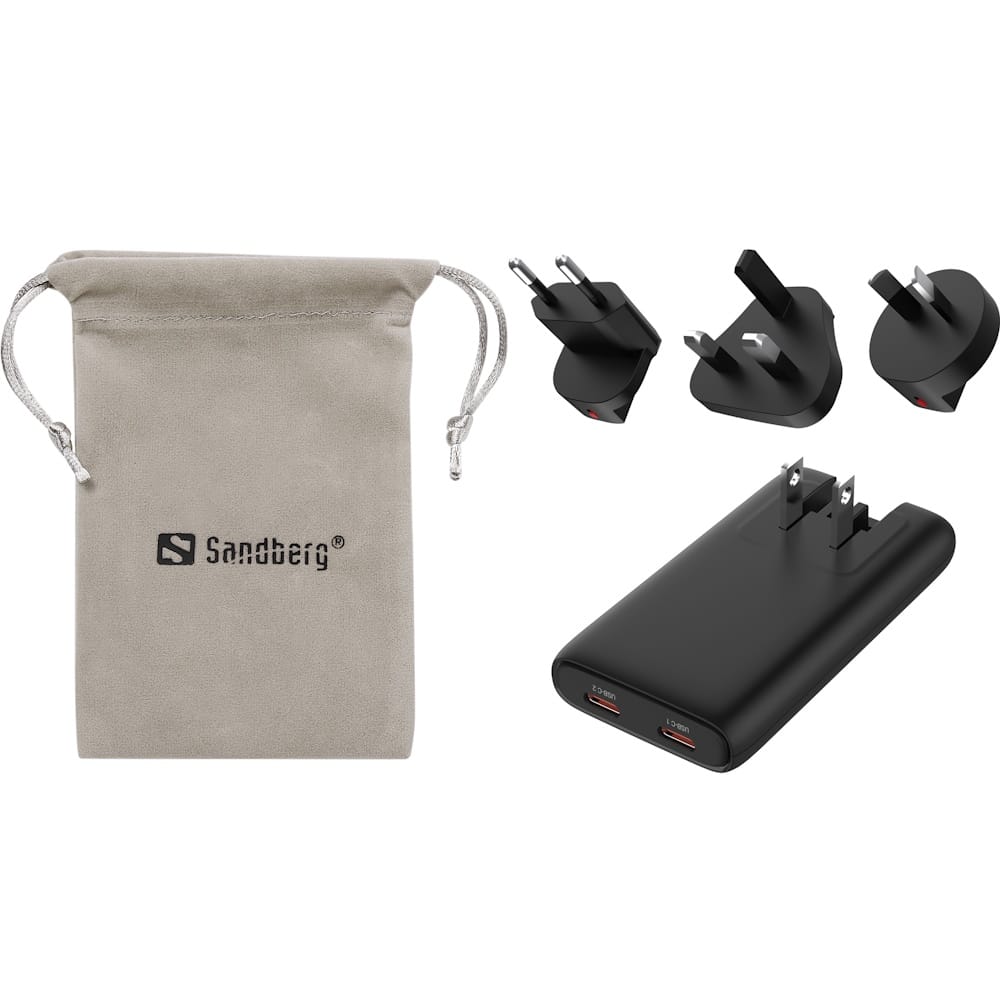 Sandberg 4in1 TravelCharger 65W Black 2 Sandberg 4in1 TravelCharger 65W Black 2