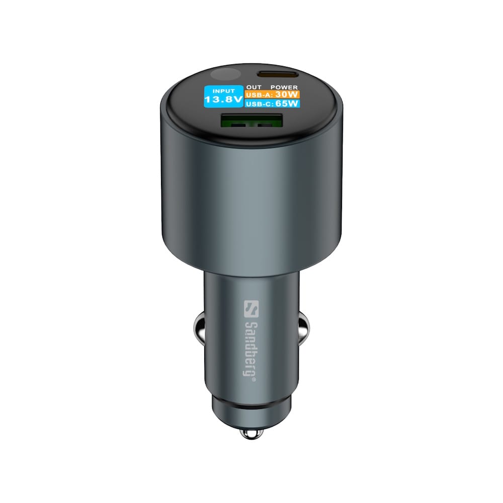 Sandberg Car Charger 2in1 95W Display 3 Sandberg Car Charger 2in1 95W Display 3