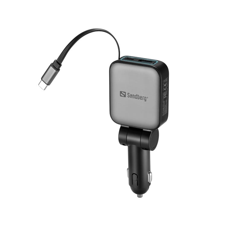 Sandberg Car Charger 3in1 72W FlexCable 4 Sandberg Car Charger 3in1 72W FlexCable 4