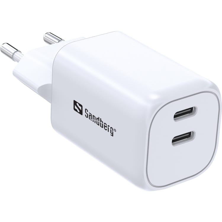 Sandberg AC Charger Dual USB-C PD45W EU 2 Sandberg AC Charger Dual USB-C PD45W EU 2