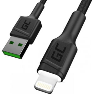 GreenCell USB – Lightning kaapeli 1,2m musta