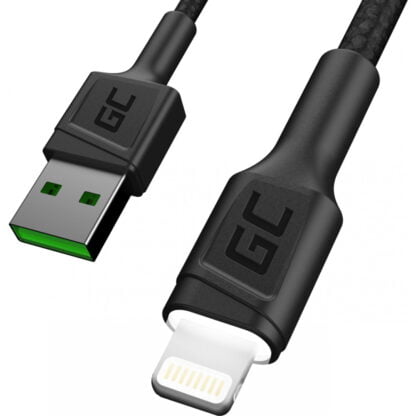 GreenCell USB – Lightning kaapeli 1,2m musta 2