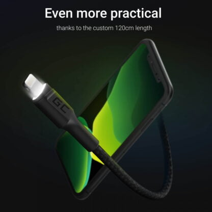 GreenCell USB – Lightning kaapeli 1,2m musta 6