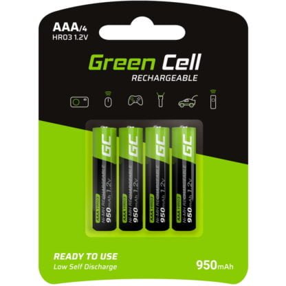 GreenCell ladattavat AAA-paristot 4 kpl 2