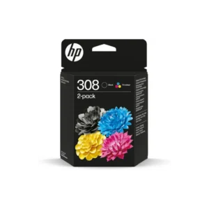 HP 308 musta+moniväri tulostuskasettipaketti HP 308 musta+moniväri tulostuskasettipaketti