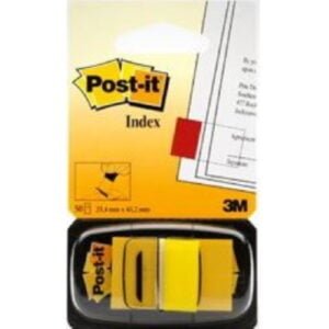 Post-it Index teippimerkki 25x44mm keltainen (1 nide)