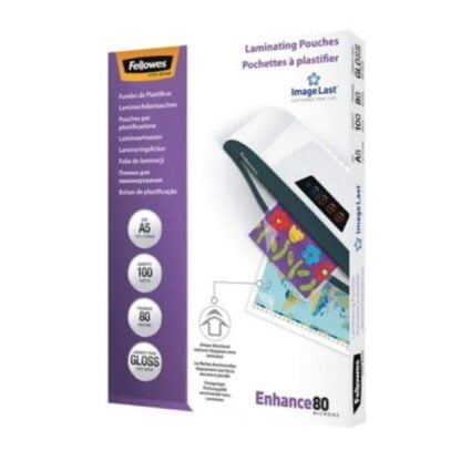 Fellowes laminointitasku A5 80mic kirkas 2