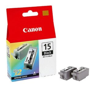 Canon BCI-15BK Twin-Pack mustat tulostuskasetit