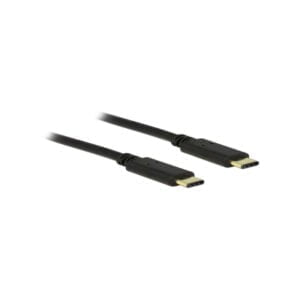 DeLock USB-C – USB-C latauskaapeli 2m musta
