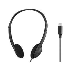 Sandberg 2-puoleiset USB-C peruskuulokkeet bulk musta Sandberg 2-puoleiset USB-C peruskuulokkeet bulk musta