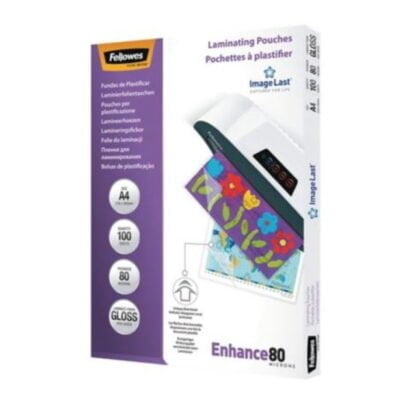 Fellowes laminointitasku A4 2x80mic kirkas 2
