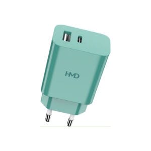 HMD Dual Port Wall Charger 30 W -verkkovirtalaturi vihreä