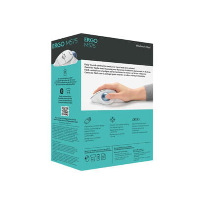 Logitech ERGO M575 pallohiiri valkoinen 11