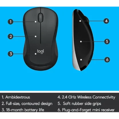 Logitech MK540 Advanced langaton hiiri/näppäimistö paketti 9