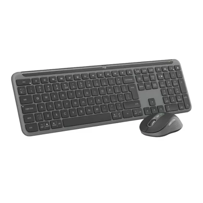 Logitech MK950 Signature Slim näppäimistö ja hiiri harmaa 3