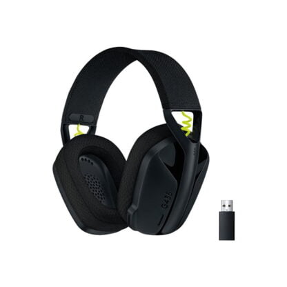 Logitech G435 LightSpeed -langattomat pelikuulokkeet musta 2