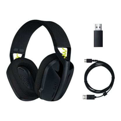 Logitech G435 LightSpeed -langattomat pelikuulokkeet musta 6