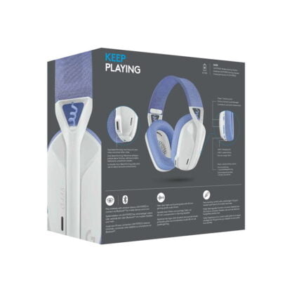 Logitech G435 LightSpeed -langattomat pelikuulokkeet valkoinen 7