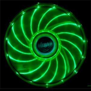 Akasa Vegas LED-kotelotuuletin 120mm 3-pin musta/vihreä