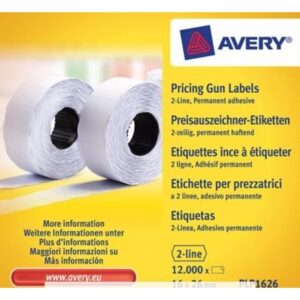 AVERY hintaetikettirulla 26*16mm pysyvällä liimalla 5