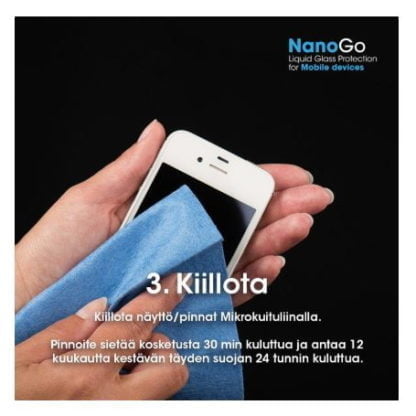 Bluebiit NanoGo -nestemäinen näytönsuoja 5