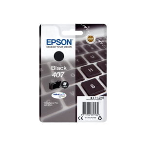 EPSON 407 alkuperäinen musta tulostuskasetti