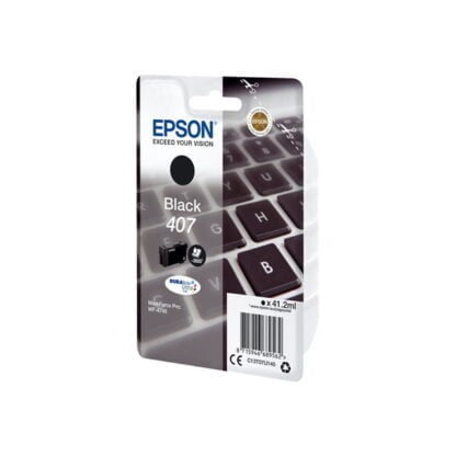EPSON 407 alkuperäinen musta tulostuskasetti 3