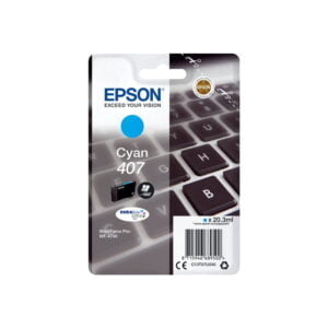 EPSON 407 alkuperäinen syaani tulostuskasetti